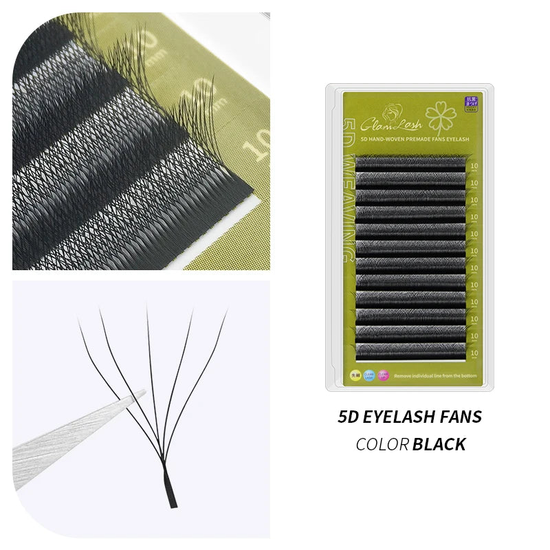 YasGlow™ W-Style Volume Lash Fans 4D/5D
