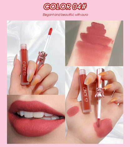 CACE Lipgloss Makeup liquid Lipstick Makeup Matte Long Lasting Waterproof Velvet Liquid Lip Stick Sexy Fashion Lips Make Up