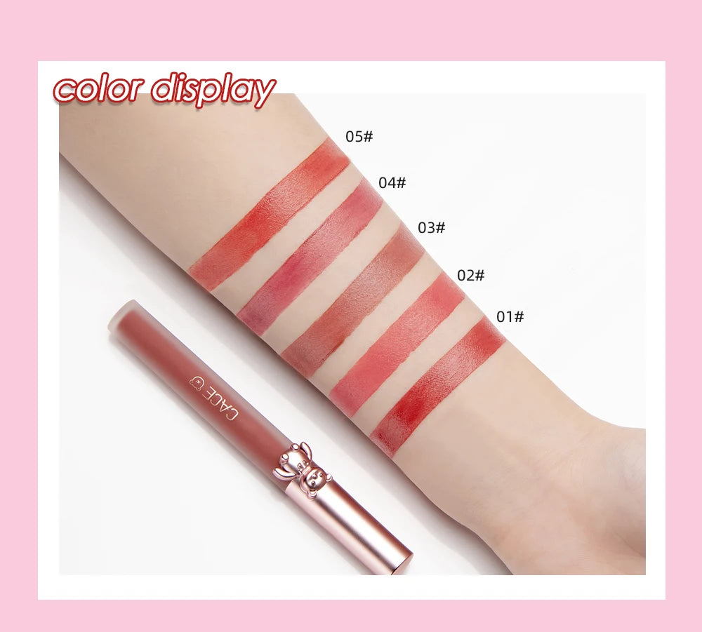 CACE Lipgloss Makeup liquid Lipstick Makeup Matte Long Lasting Waterproof Velvet Liquid Lip Stick Sexy Fashion Lips Make Up