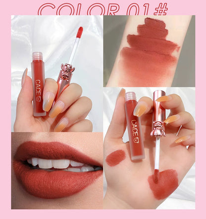 CACE Lipgloss Makeup liquid Lipstick Makeup Matte Long Lasting Waterproof Velvet Liquid Lip Stick Sexy Fashion Lips Make Up