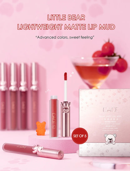 CACE Lipgloss Makeup liquid Lipstick Makeup Matte Long Lasting Waterproof Velvet Liquid Lip Stick Sexy Fashion Lips Make Up