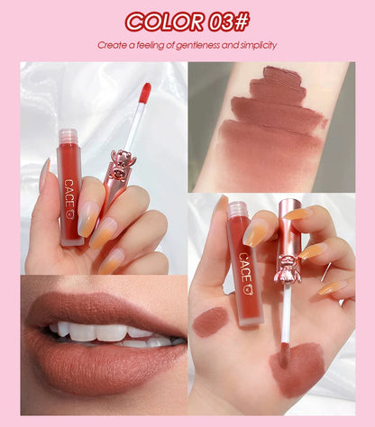 CACE Lipgloss Makeup liquid Lipstick Makeup Matte Long Lasting Waterproof Velvet Liquid Lip Stick Sexy Fashion Lips Make Up