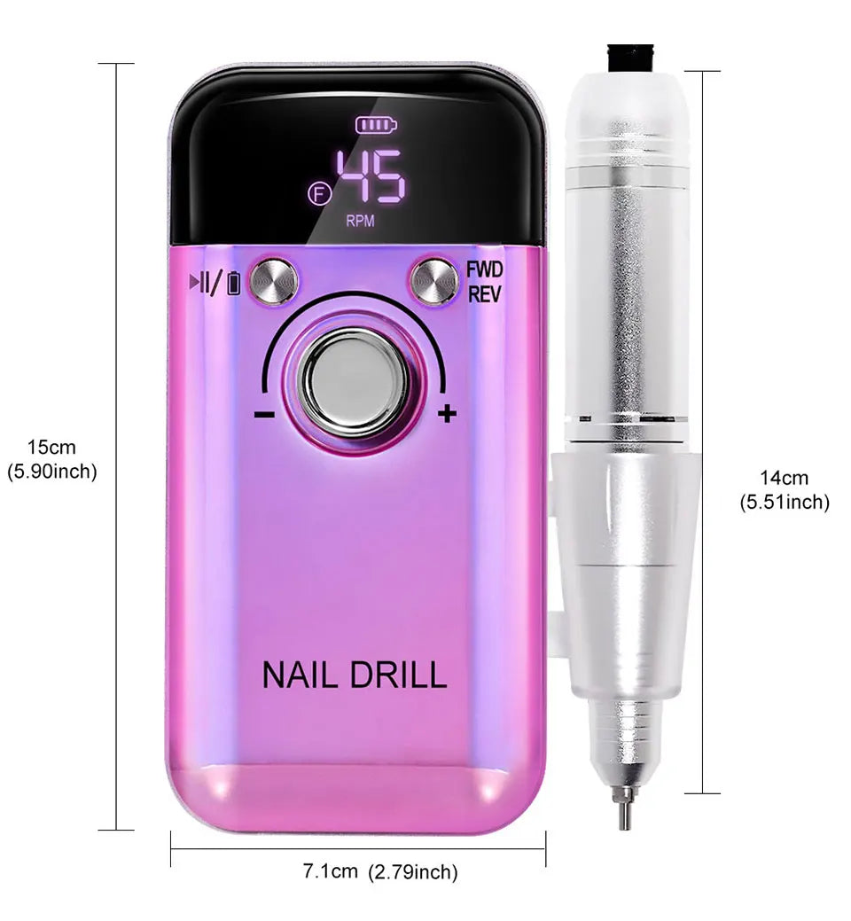 YasGlow™ Pro Nail Drill 45000 RPM