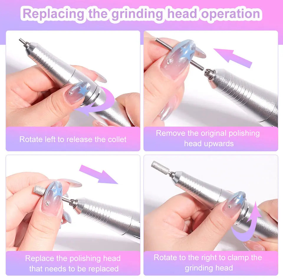 YasGlow™ Pro Nail Drill 45000 RPM