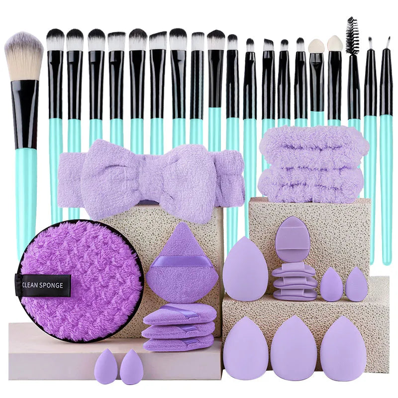YasGlow™ 20-Piece Professional Makeup Brush Set