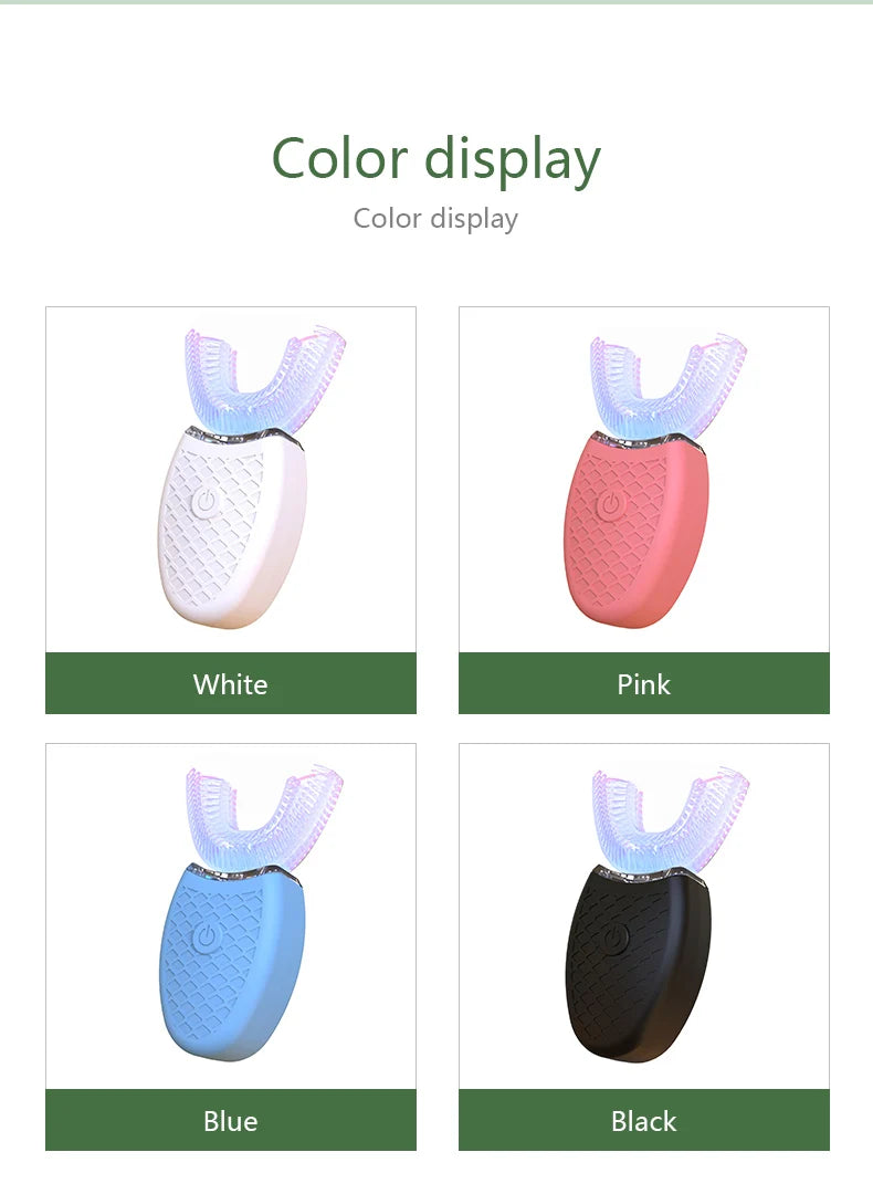 YasGlow™ Sonic 360 U-Shaped Toothbrush