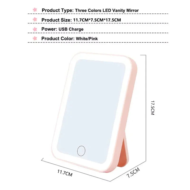 YasGlow™ 3-Color LED Vanity Mirror