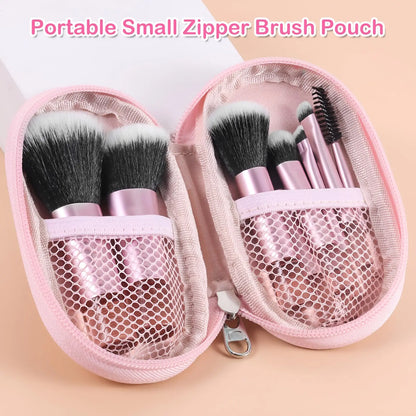 YasGlow™ 10-Piece Mini Travel Makeup Brush Set