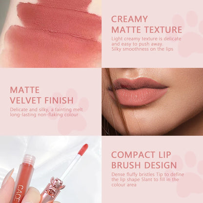 CACE Lipgloss Makeup liquid Lipstick Makeup Matte Long Lasting Waterproof Velvet Liquid Lip Stick Sexy Fashion Lips Make Up