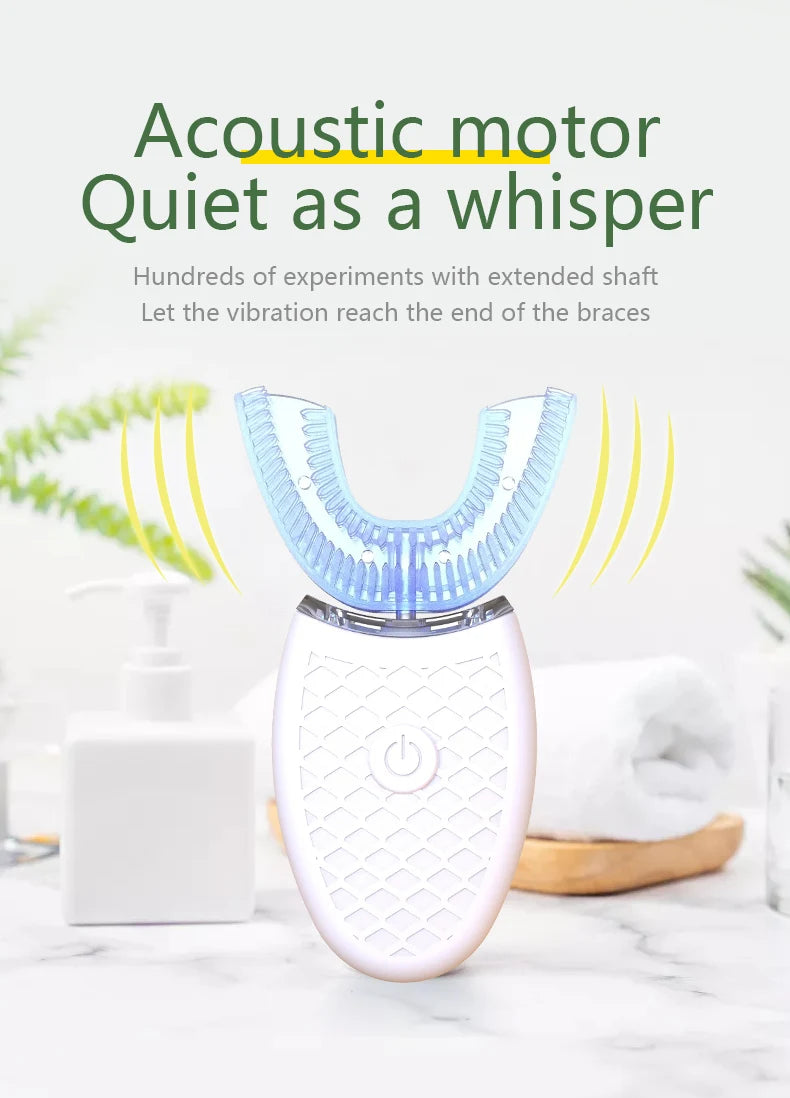 YasGlow™ Sonic 360 U-Shaped Toothbrush