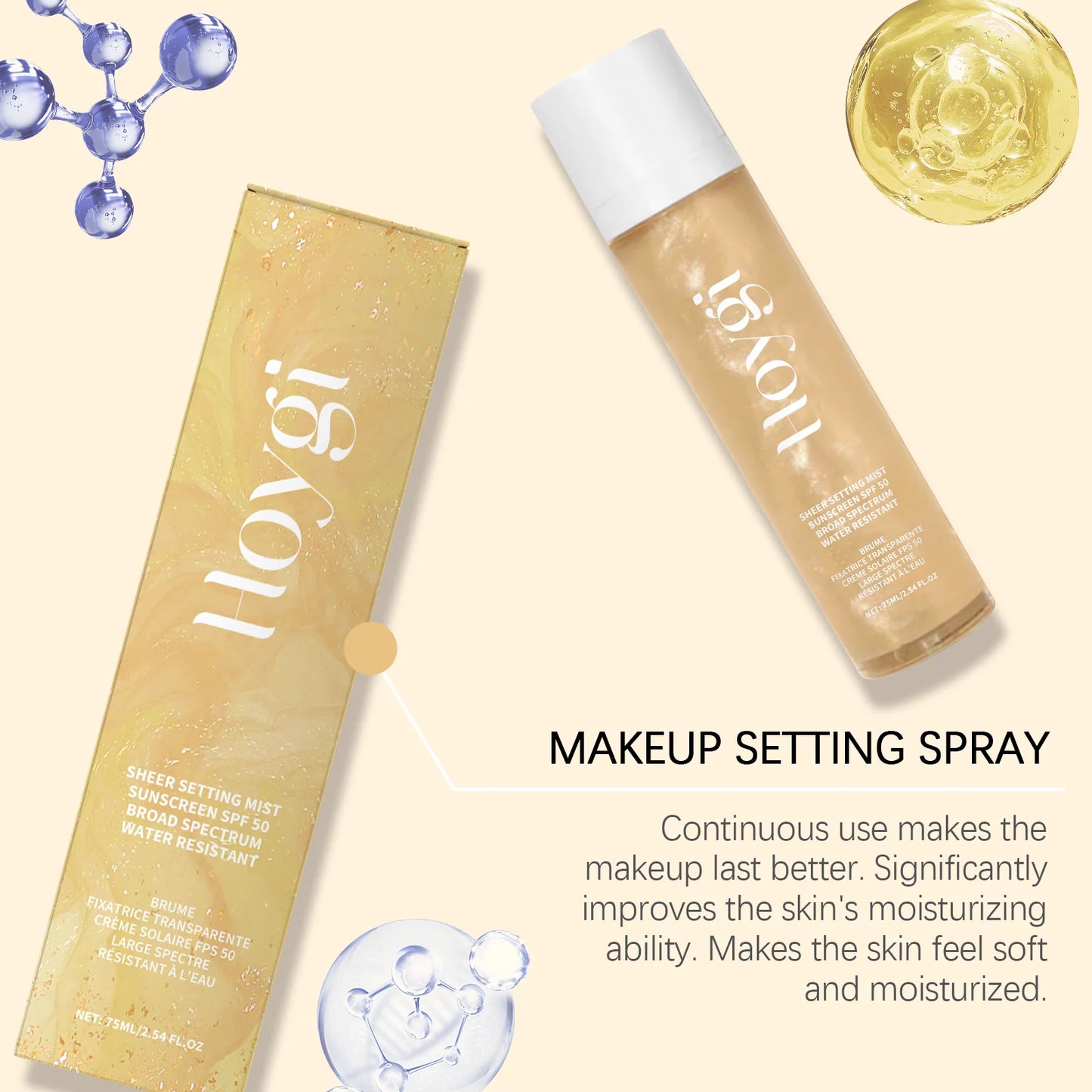 YasGlow™ SPF50+ Setting Spray