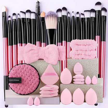 YasGlow™ 20-Piece Professional Makeup Brush Set