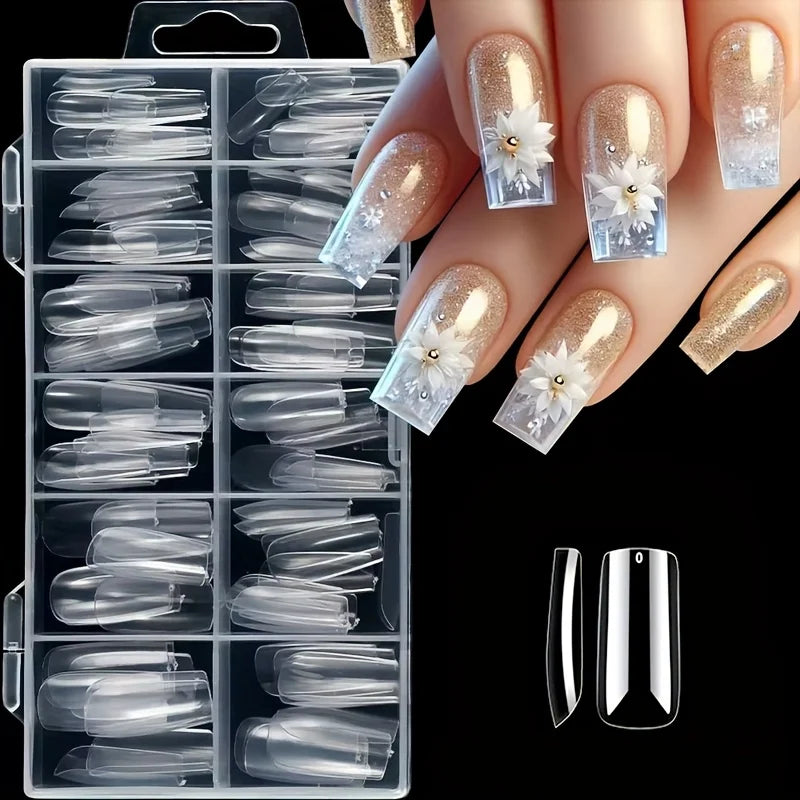 YasGlow™ Premium Press-On Nail Tips – 120 PCS