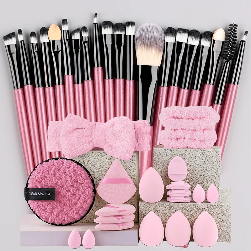 YasGlow™ 20-Piece Professional Makeup Brush Set