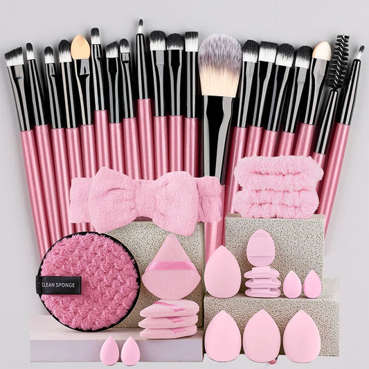 YasGlow™ 20-Piece Professional Makeup Brush Set