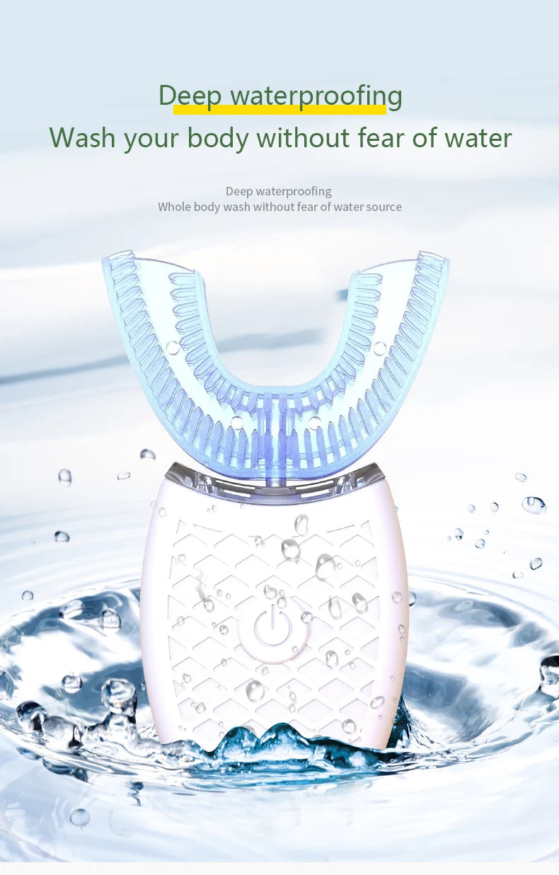 YasGlow™ Sonic 360 U-Shaped Toothbrush