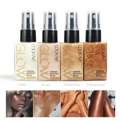 YasGlow™ Golden Shimmer Spray