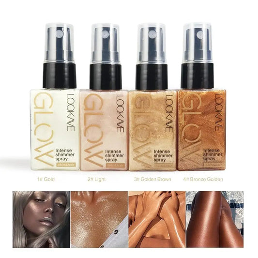 YasGlow™ Golden Shimmer Spray