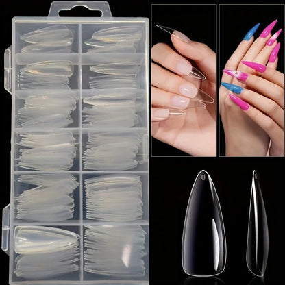 YasGlow™ Premium Press-On Nail Tips – 120 PCS