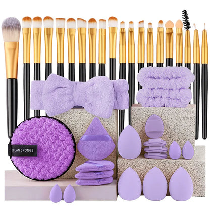 YasGlow™ 20-Piece Professional Makeup Brush Set