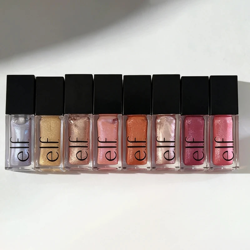 Elf New Glow Reviver Lip Gloss Candy Divine Wine Tinted Lightweight Moisturizing Nutritious Lip Oil Plump Lip Makeup Cosmetics