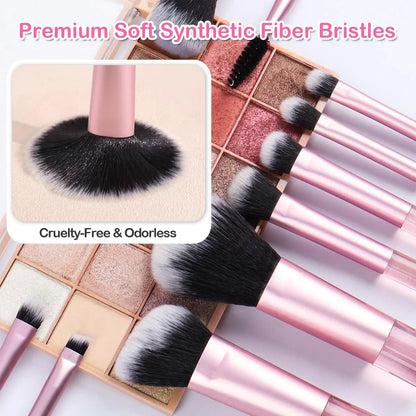 YasGlow™ 10-Piece Mini Travel Makeup Brush Set