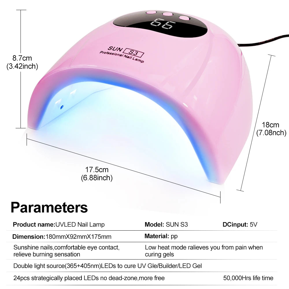 YasGlow™ Pro UV/LED Nail Lamp