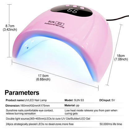 YasGlow™ Pro UV/LED Nail Lamp