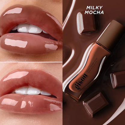 Gisou New Colors Glazed Plum Lip Balm Lip Oil Gloss Care Of The Lips Benetitnt For Lips Plumping Exfoliating Plumping Gloss