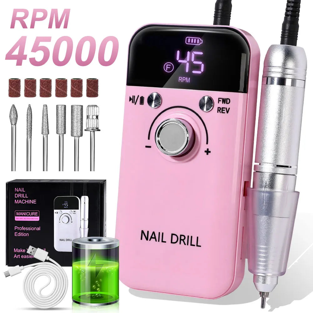 YasGlow™ Pro Nail Drill 45000 RPM