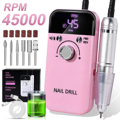 YasGlow™ Pro Nail Drill 45000 RPM