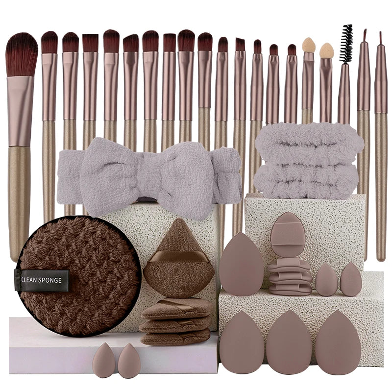 YasGlow™ 20-Piece Professional Makeup Brush Set