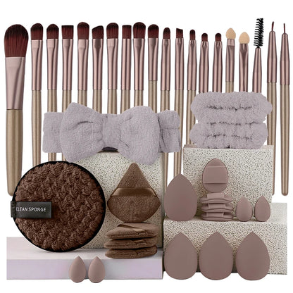YasGlow™ 20-Piece Professional Makeup Brush Set