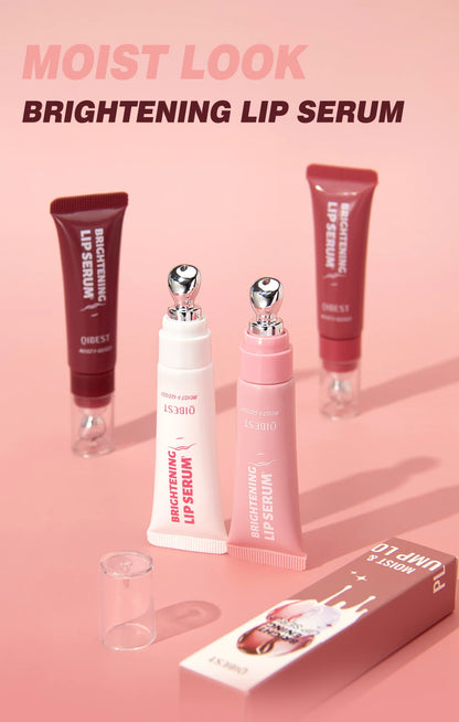 QIBEST Mirror Pearl Lipgloss Long Lasting Moisturizing Lipstick Shine Glitter Lip Glaze Non Stick Cup Jelly Pout Lip Tint Makeup