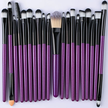 YasGlow™ 20-Piece Professional Makeup Brush Set