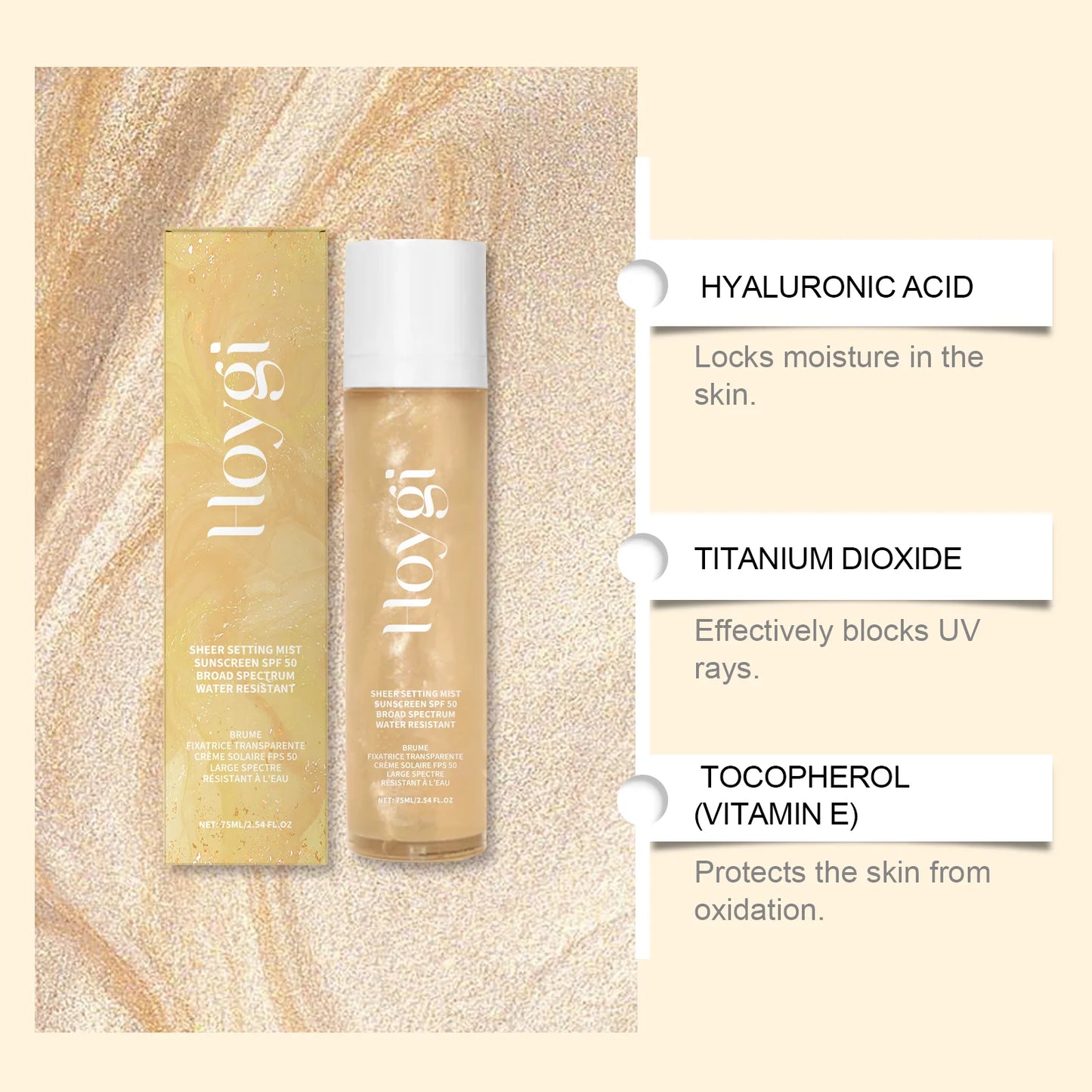 YasGlow™ SPF50+ Setting Spray