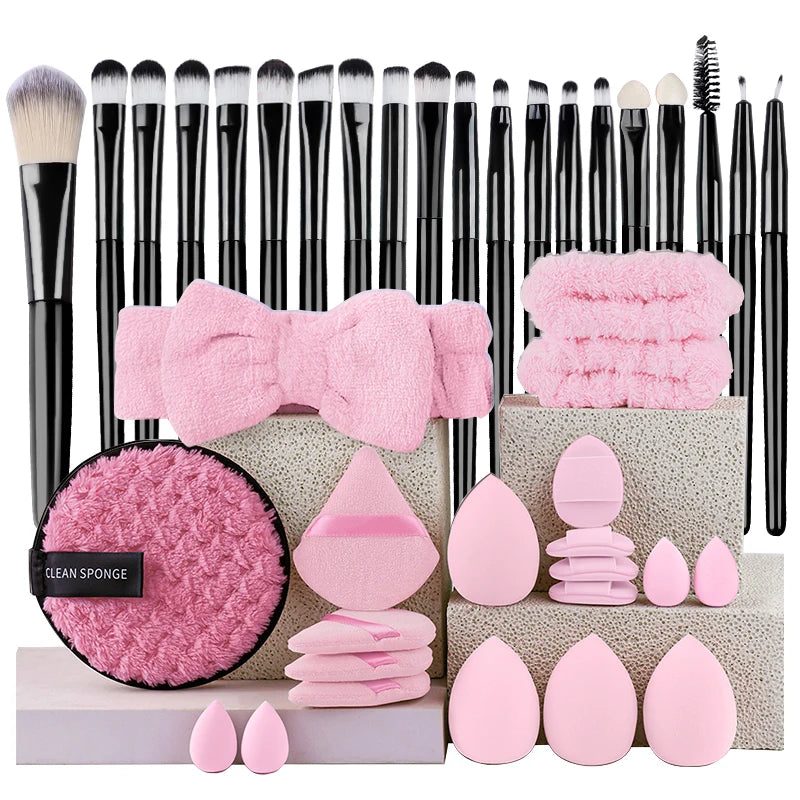 YasGlow™ 20-Piece Professional Makeup Brush Set
