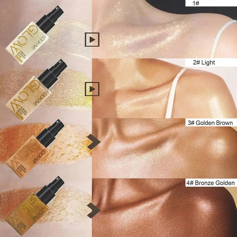 YasGlow™ Golden Shimmer Spray