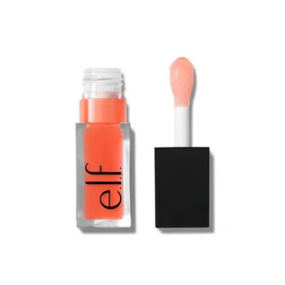 Elf New Glow Reviver Lip Gloss Candy Divine Wine Tinted Lightweight Moisturizing Nutritious Lip Oil Plump Lip Makeup Cosmetics