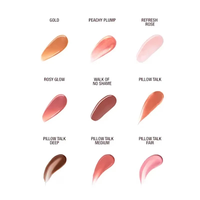 Charlotte Tilbury Unreal Lips Healthy Glow Nectar Oil Collagen Lip Bath Pillow Talk Lipstick Natural Shine Cosmetics Makeup Gift