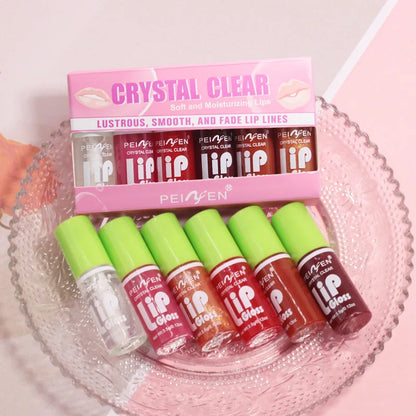 YasGlow™ Mirror Shine Lip Gloss Set – 6 PCS