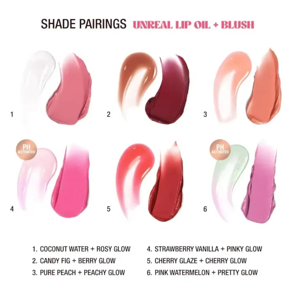 Charlotte Tilbury Unreal Lips Healthy Glow Nectar Oil Collagen Lip Bath Pillow Talk Lipstick Natural Shine Cosmetics Makeup Gift