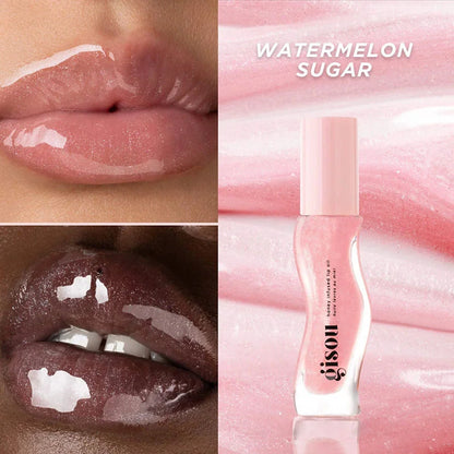Gisou New Colors Glazed Plum Lip Balm Lip Oil Gloss Care Of The Lips Benetitnt For Lips Plumping Exfoliating Plumping Gloss
