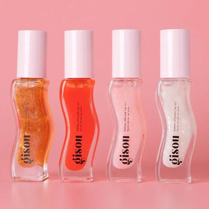 Gisou New Colors Glazed Plum Lip Balm Lip Oil Gloss Care Of The Lips Benetitnt For Lips Plumping Exfoliating Plumping Gloss