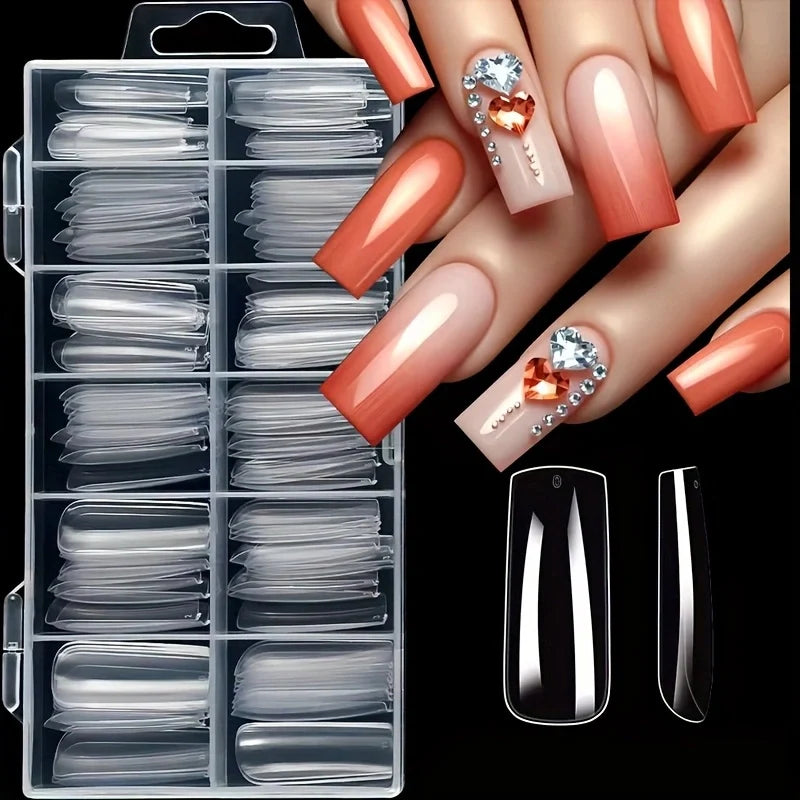 YasGlow™ Premium Press-On Nail Tips – 120 PCS