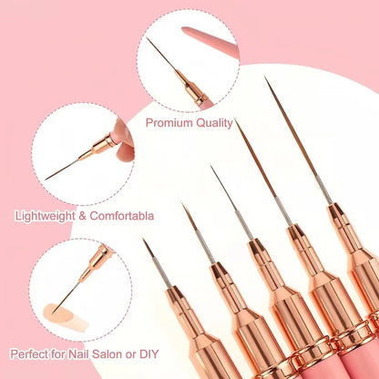 YasGlow™ Nail Art Brush Set