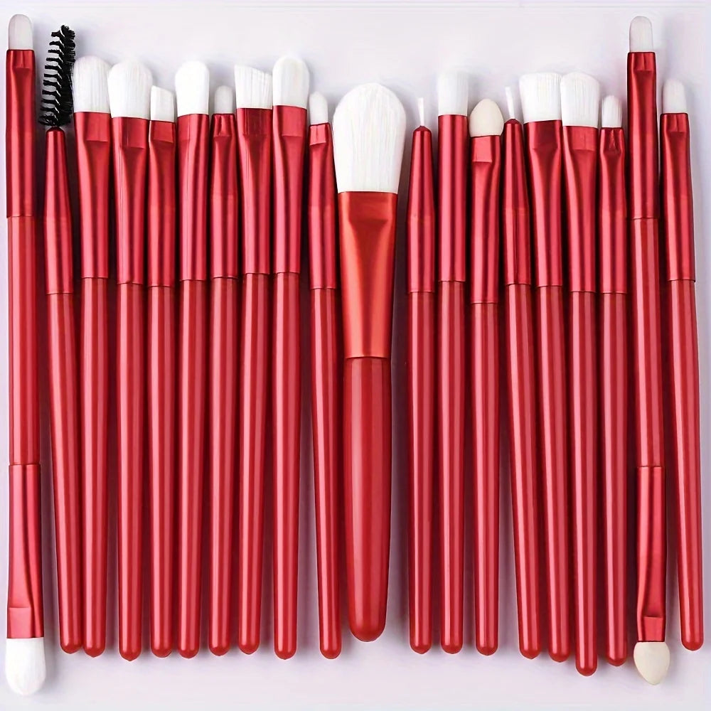 YasGlow™ 20-Piece Professional Makeup Brush Set