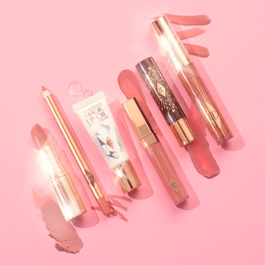 Charlotte Tilbury Unreal Lips Healthy Glow Nectar Oil Collagen Lip Bath Pillow Talk Lipstick Natural Shine Cosmetics Makeup Gift