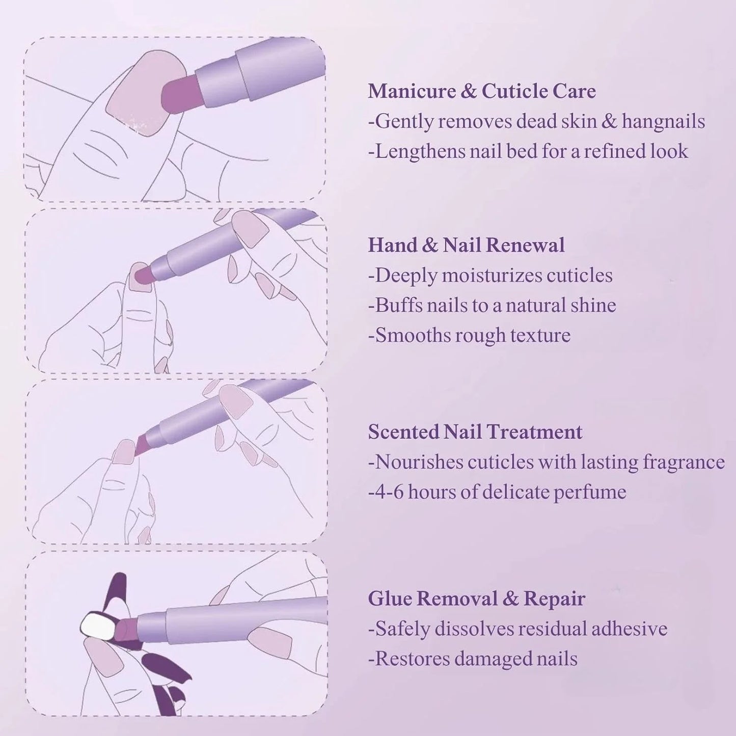YasGlow™ 3-in-1 Cuticle Care Pen