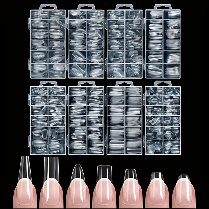 YasGlow™ Premium Press-On Nail Tips – 120 PCS